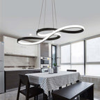 Lampada a sospensione LED con design di note musicali moderne