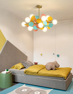 NatureGlow Lampadario a Rami Colorati