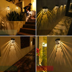 Lampade da esterno solari – | Set da 2/4 pezzi con motivo forato per un'illuminazione d'atmosfera in giardino