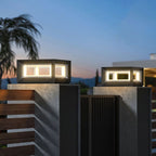 Lampade da esterno in metallo LED contemporanee Ray, nere
