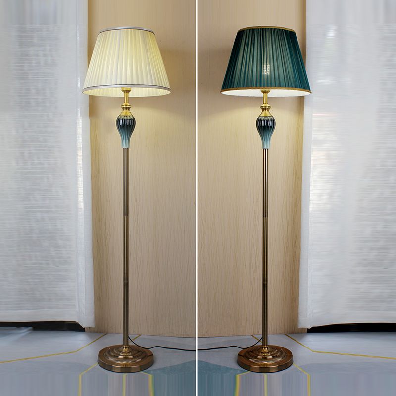 Lampade da Terra Tiffany Moderni LED Metallo Tessuto Soggiorno/Camera da Letto