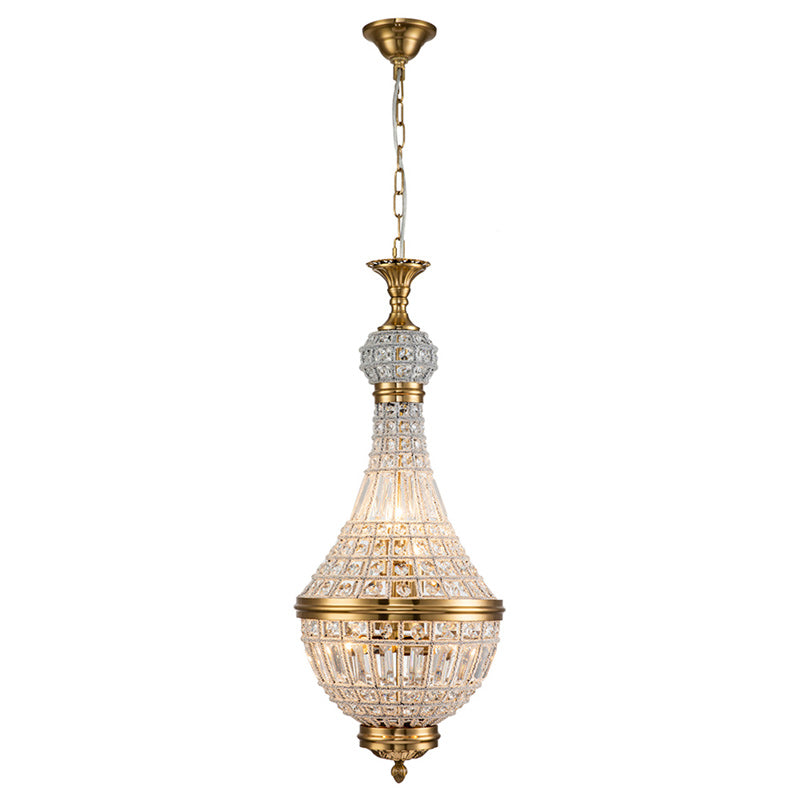 Lampadario Imperiale a 6 Luci in Cristallo Faccettato