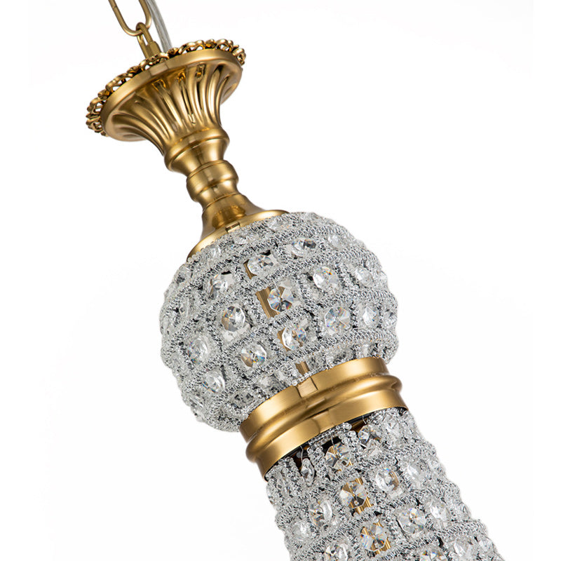 Lampadario Imperiale a 6 Luci in Cristallo Faccettato