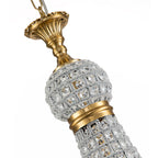Lampadario Imperiale a 6 Luci in Cristallo Faccettato