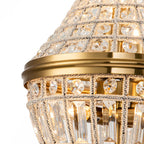 Lampadario Imperiale a 6 Luci in Cristallo Faccettato