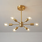 Lampada da soffitto semi-flush a 6 luci Sputnik