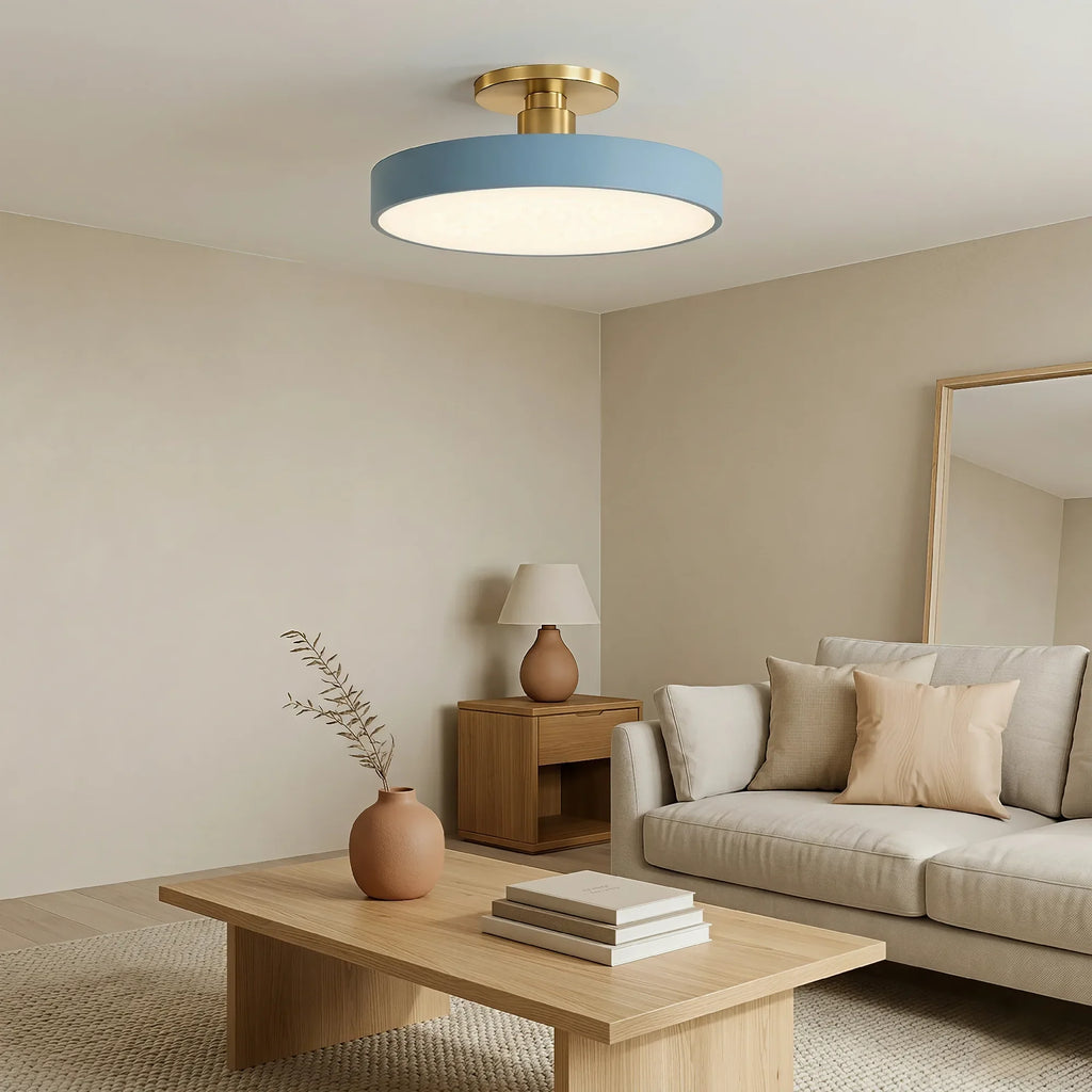 Lampada da soffitto rotonda a incasso nordica