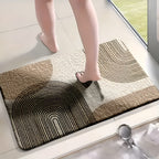 Set di Tappetini per Bagno 4 Pezzi – Moderno e Antiscivolo | Morbidi Tappetini per WC e Coprisedile per una Decorazione Elegante del Bagno