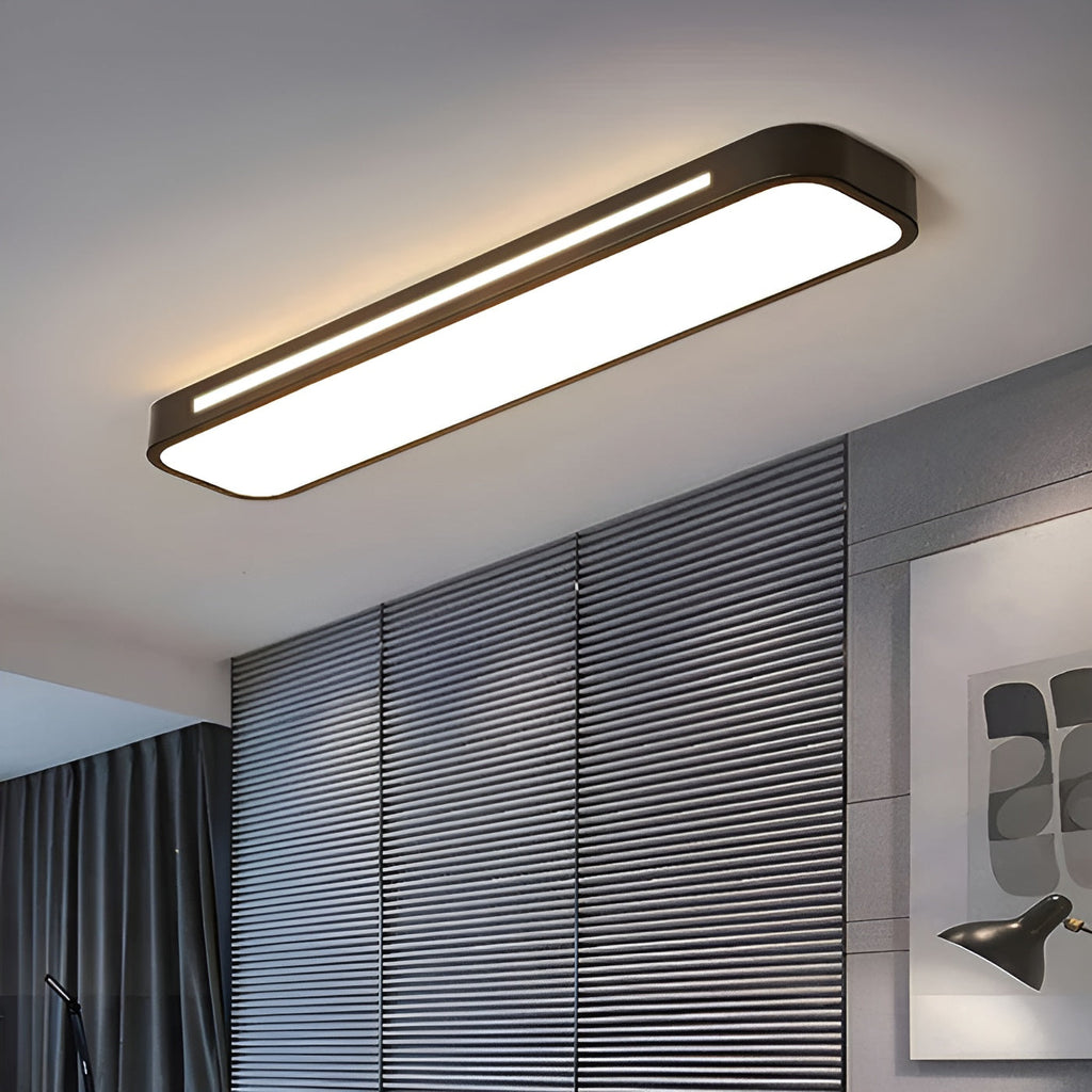Lampada da soffitto rettangolare – Linee chiare e design moderno | Perfetta per soggiorno e zona pranzo