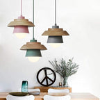 Lampada a sospensione in legno | Design nordico naturale