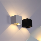 Lampada da Parete Esterna Quadrata Moderna Regolabile LED Nexu