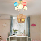 Lampada da soffitto a incasso Aria Designer in legno per camera dei bambini