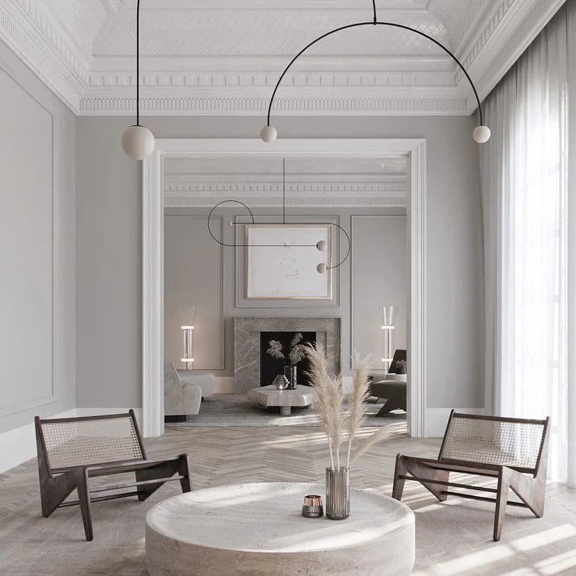 Lampada a Sospensione Minimalista in Ottone