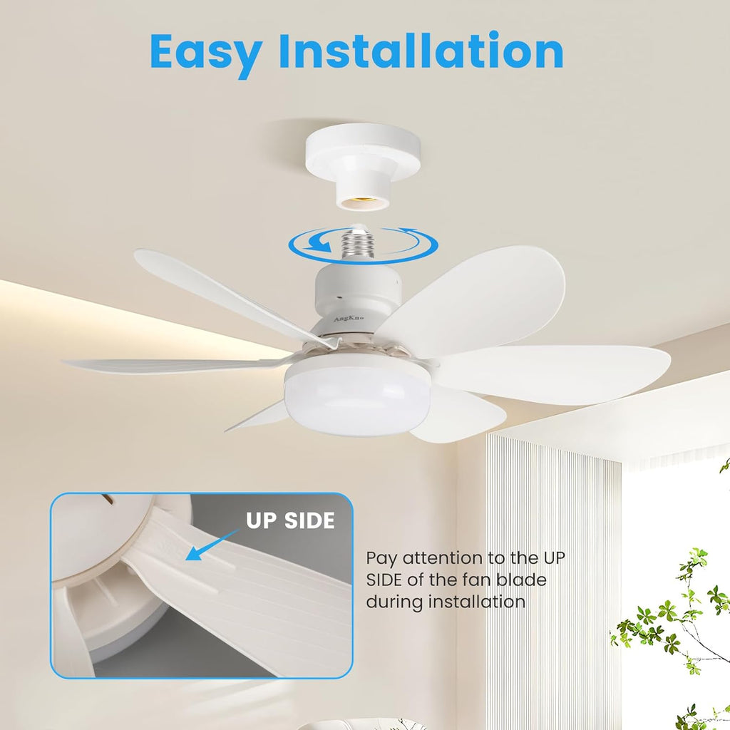 Ventilatore da Soffitto con Luce LED e Telecomando