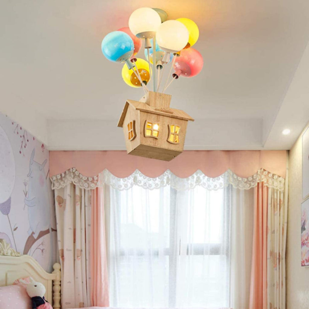 Lampada da soffitto a incasso Aria Designer in legno per camera dei bambini