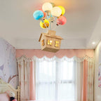 Lampada da soffitto a incasso Aria Designer in legno per camera dei bambini