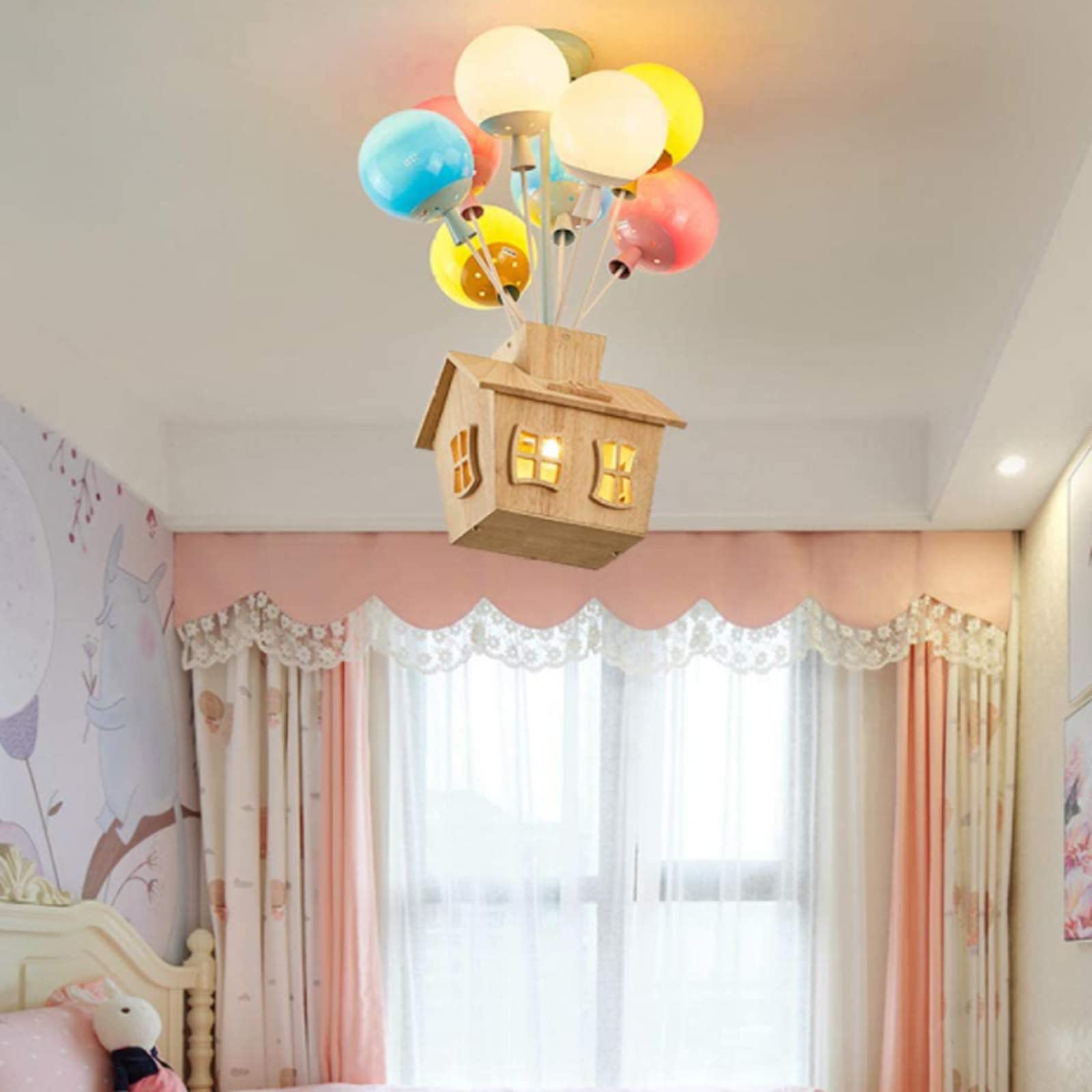 Lampada da soffitto a incasso Aria Designer in legno per camera dei bambini