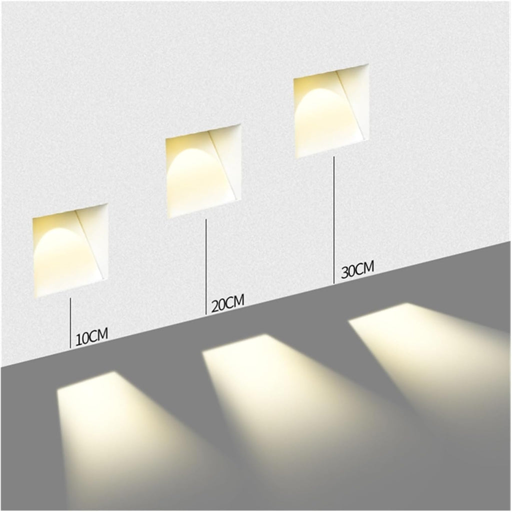 Applique LED da parete senza cornice in acciaio inossidabile Nordic 1 luce