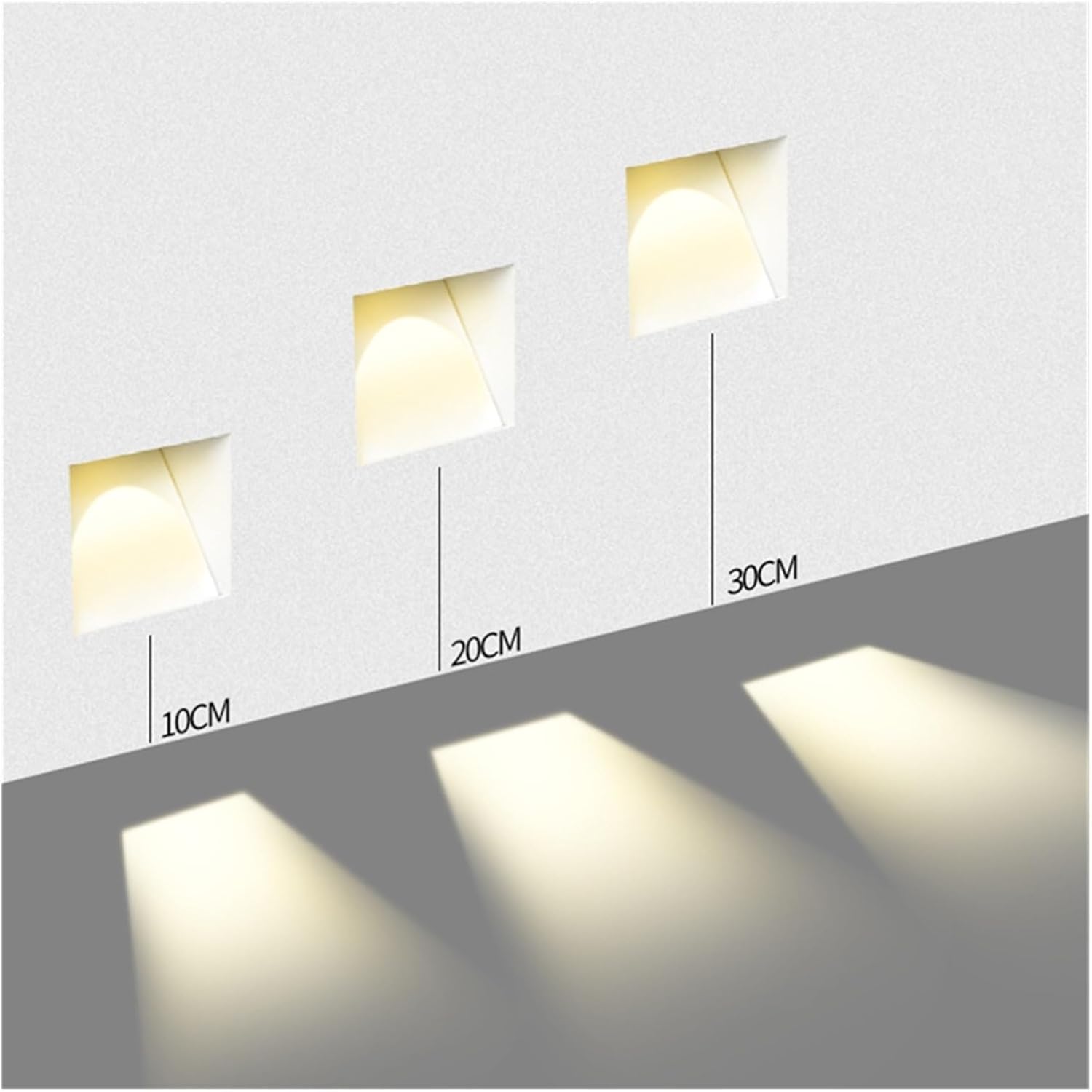 Applique LED da parete senza cornice in acciaio inossidabile Nordic 1 luce