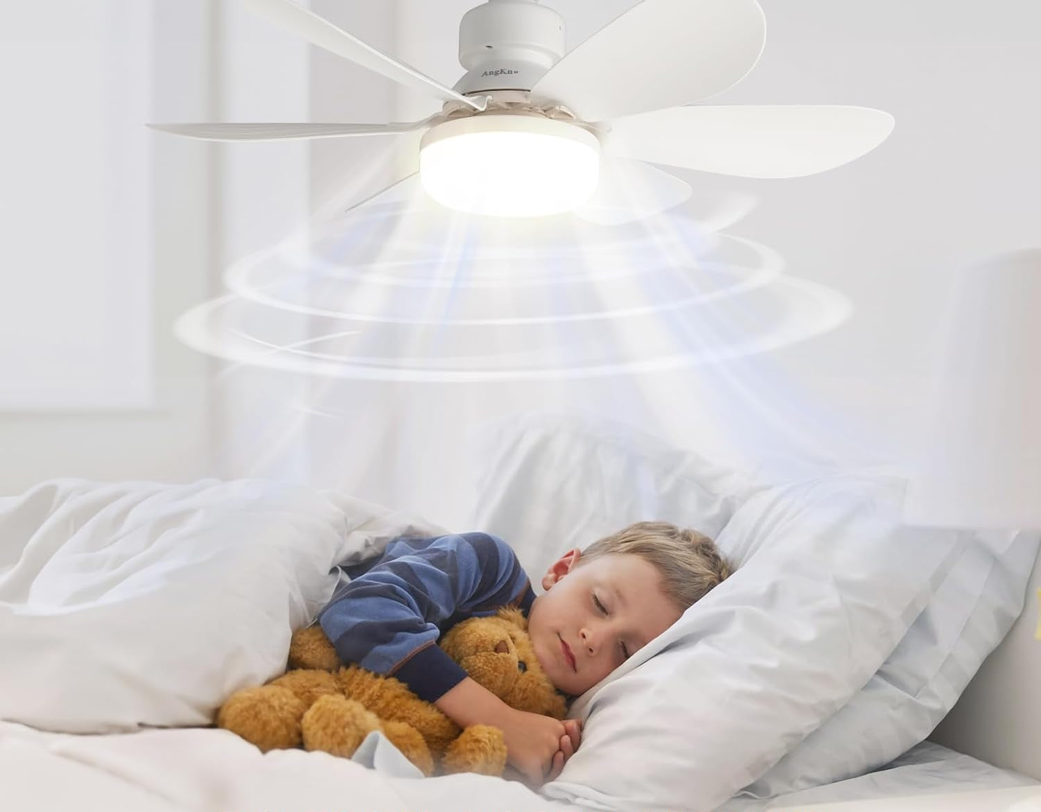 Ventilatore da Soffitto con Luce LED e Telecomando