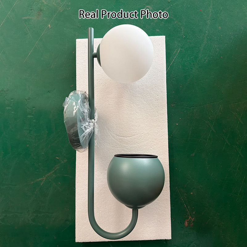 Sfera 1-Luce Scatola di Stoccaggio Vaso da Piante Decorazione Applique Lampade