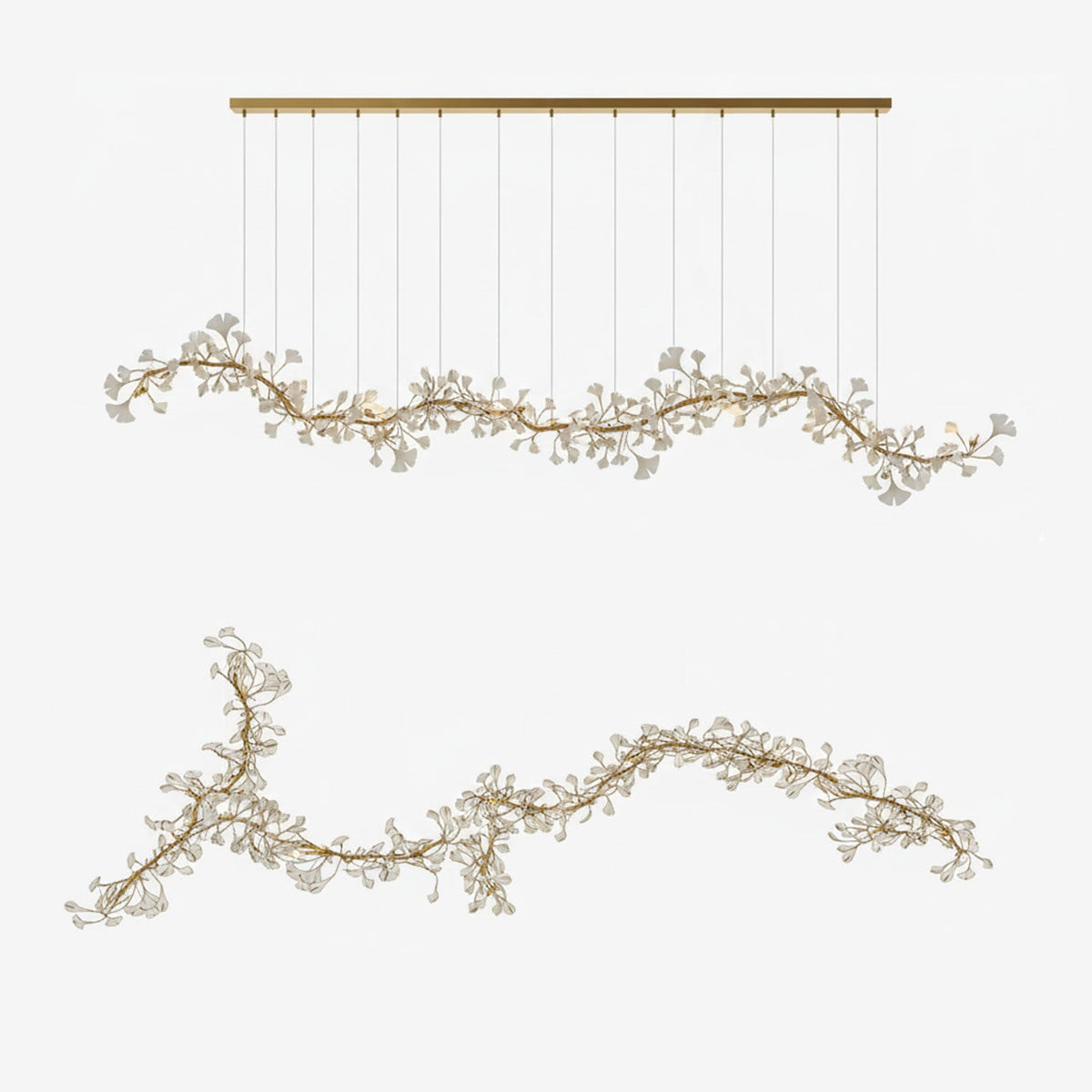 Lampadario in Porcellana Gingko