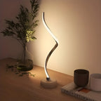 RusticGlow Lampada – Moderna Lampada da Tavolo LED in Legno