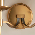 Lampada da Parete Doppia in Ottone Antico Stanford - Ombre Beige