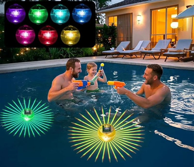 SOLAGLOW Lampada da Piscina Solare RGB Galleggiante