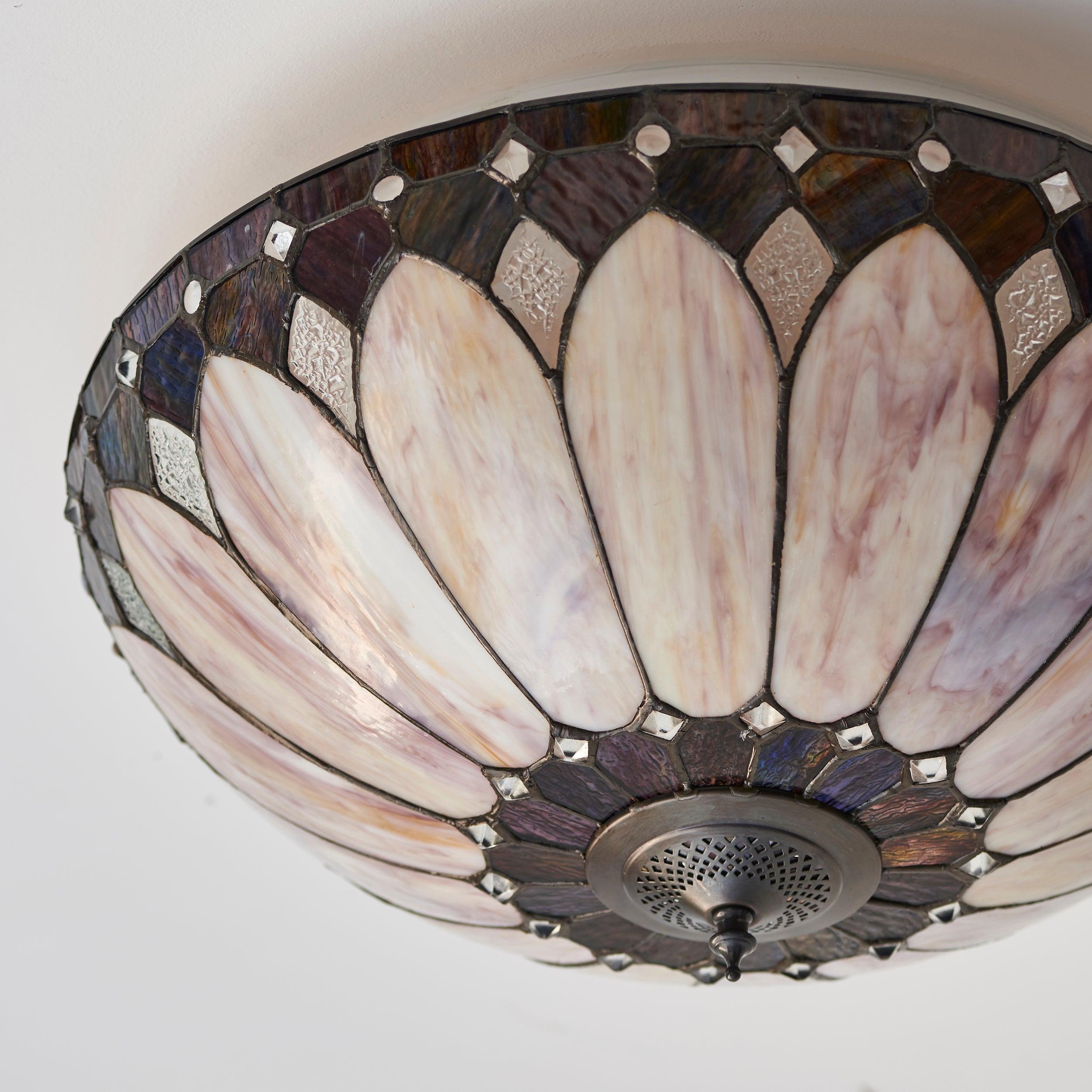 Interiors 1900 Brooklyn Grande Lampada da Soffitto Tiffany