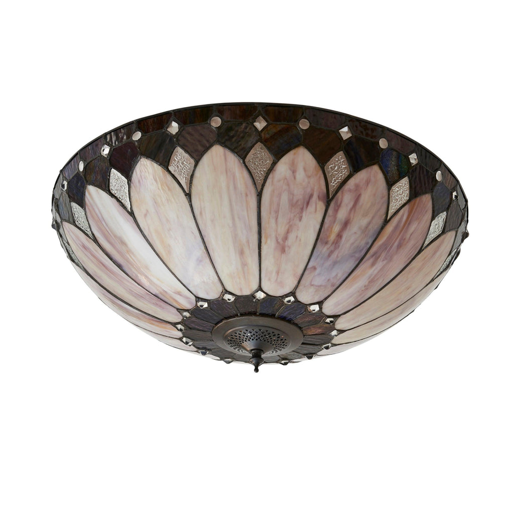 Interiors 1900 Brooklyn Grande Lampada da Soffitto Tiffany