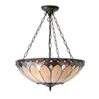 Lampada a soffitto Tiffany Invertita Brooklyn Media
