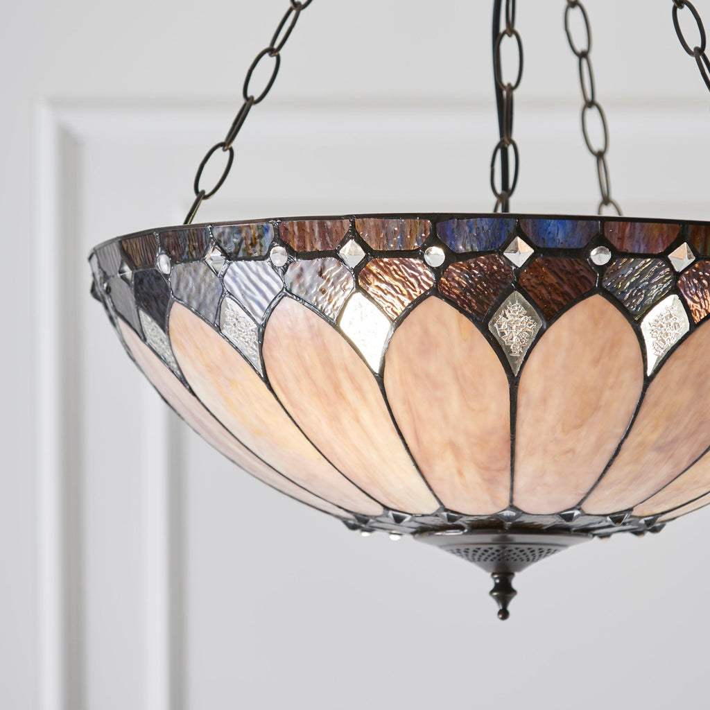 Lampada a soffitto Tiffany Invertita Brooklyn Media
