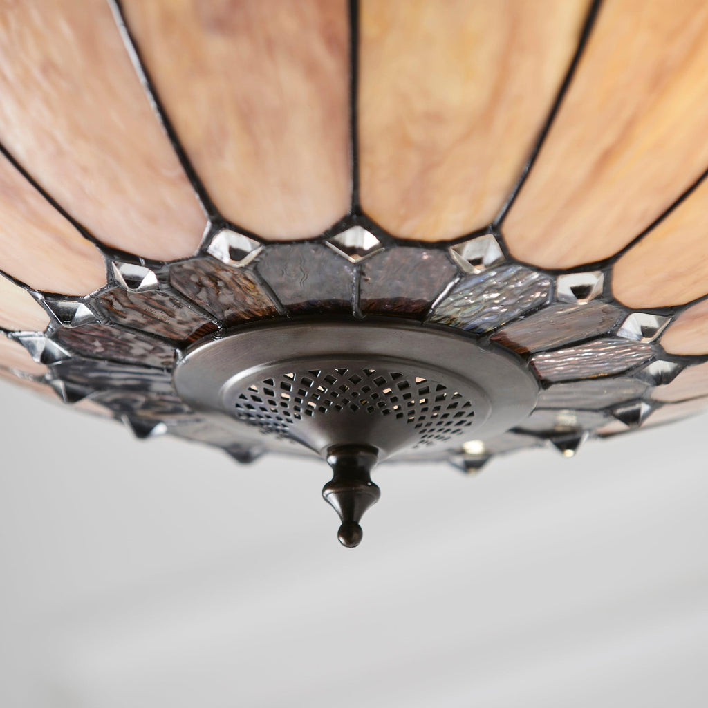 Lampada a soffitto Tiffany Invertita Brooklyn Media