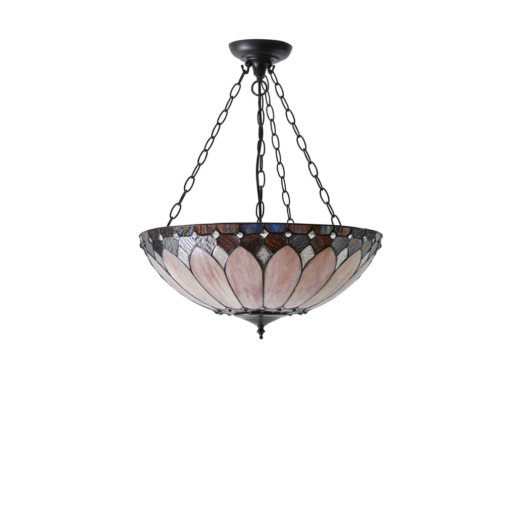 Lampada a soffitto Tiffany Invertita Brooklyn Media