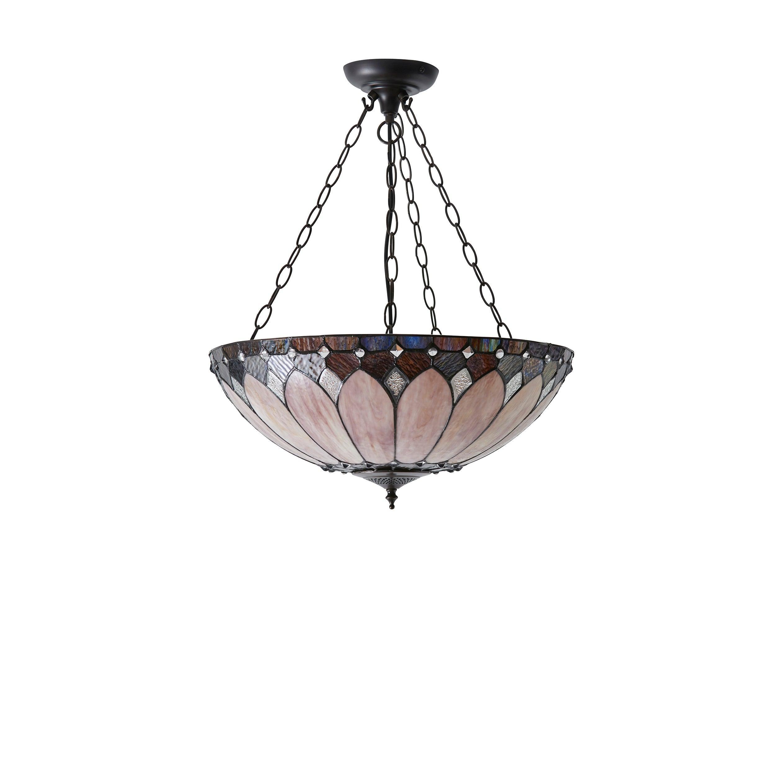 Lampada a soffitto Tiffany Invertita Brooklyn Media
