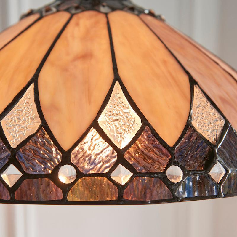 Lampada da soffitto Tiffany Brooklyn Media - Attacco per una lampadina