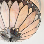 Interiors 1900 Brooklyn Semi-Flush Tiffany Lampada da Soffitto
