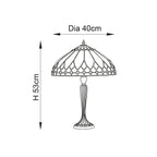 Lampada da Tavolo Tiffany Brooklyn di Interiors 1900