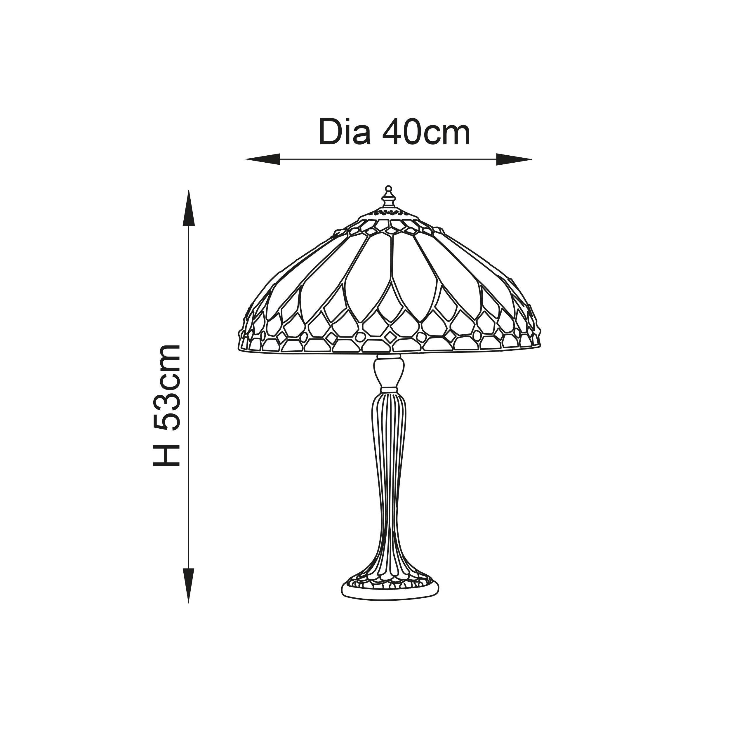 Lampada da Tavolo Tiffany Brooklyn di Interiors 1900