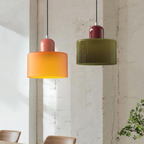 Lampada a sospensione in vetro – Elegante lampada cilindrica per ambienti accoglienti