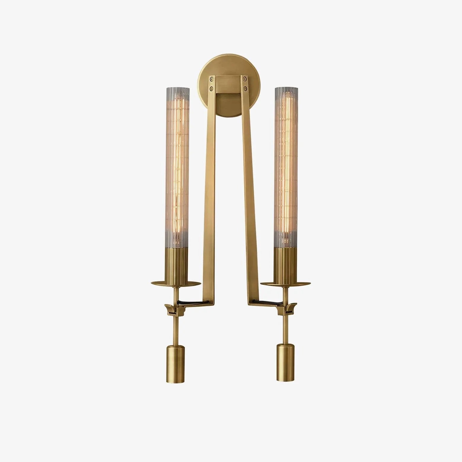 Lampada da Parete Vintage in Vetro per Candele
