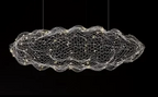 Lampada a sospensione Nuvola in Rete di Ferro Design Danese