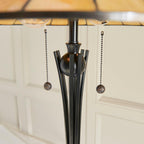 Lampada da Terra Tiffany Dark Star Interiors 1900
