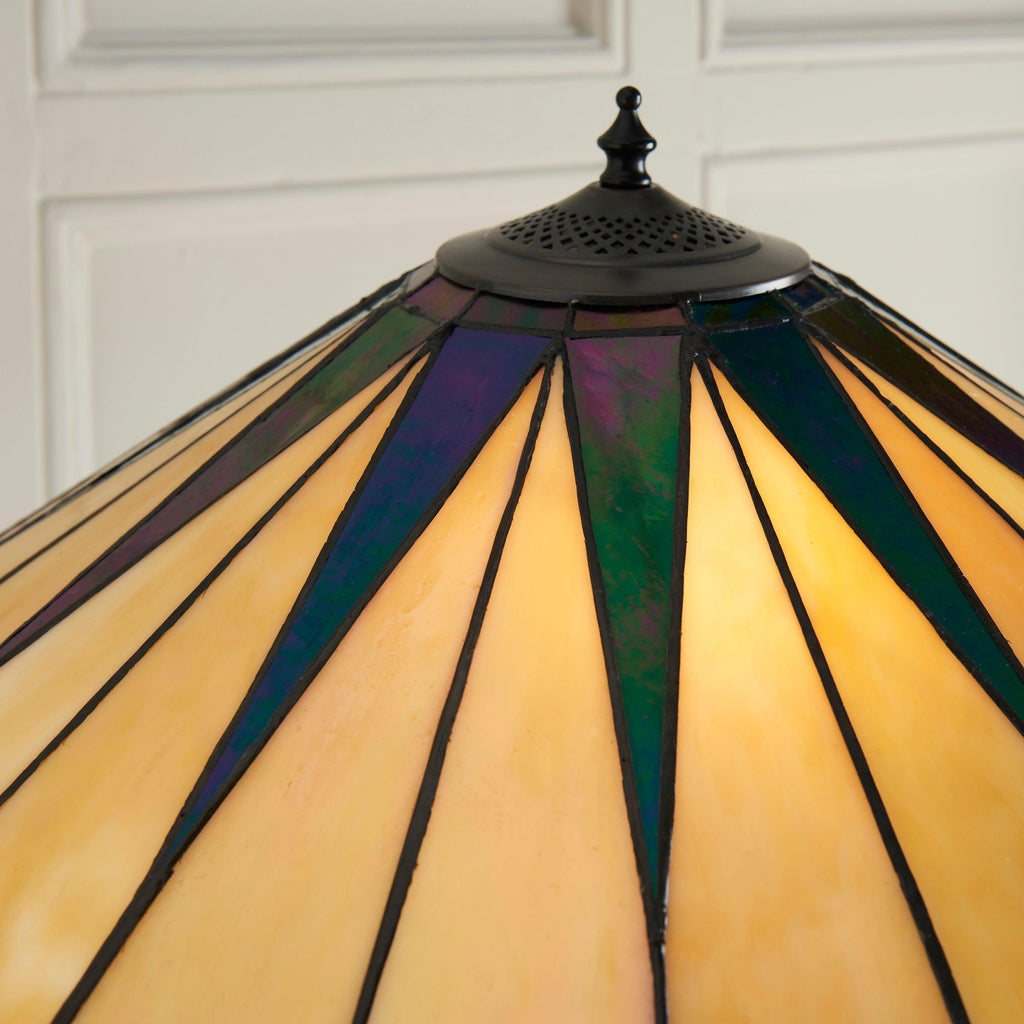 Lampada da Terra Tiffany Dark Star Interiors 1900