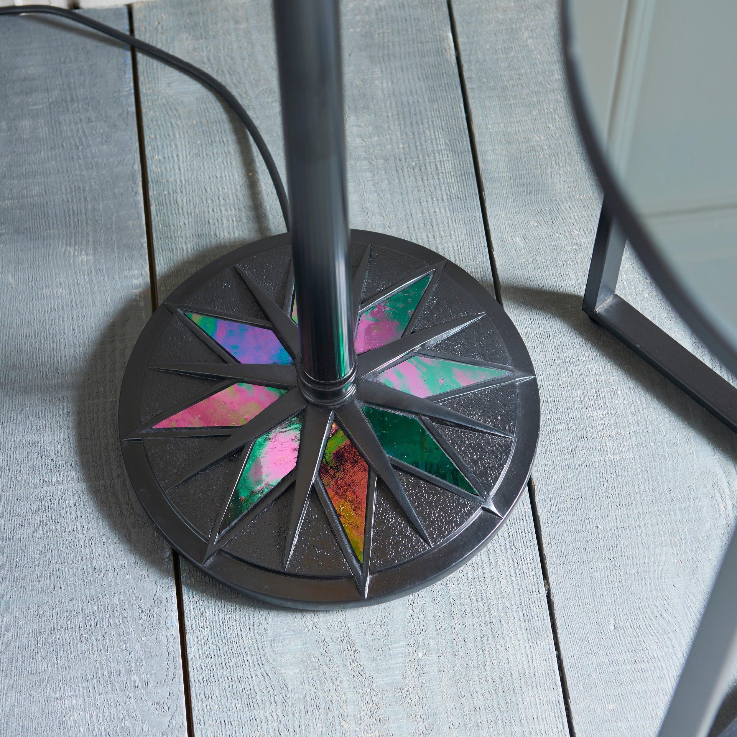 Lampada da Terra Tiffany Dark Star Interiors 1900