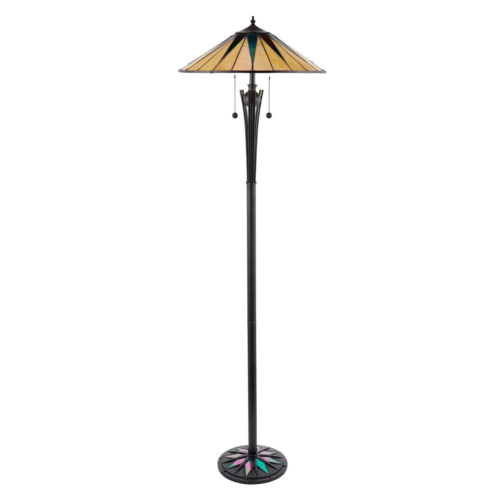 Lampada da Terra Tiffany Dark Star Interiors 1900