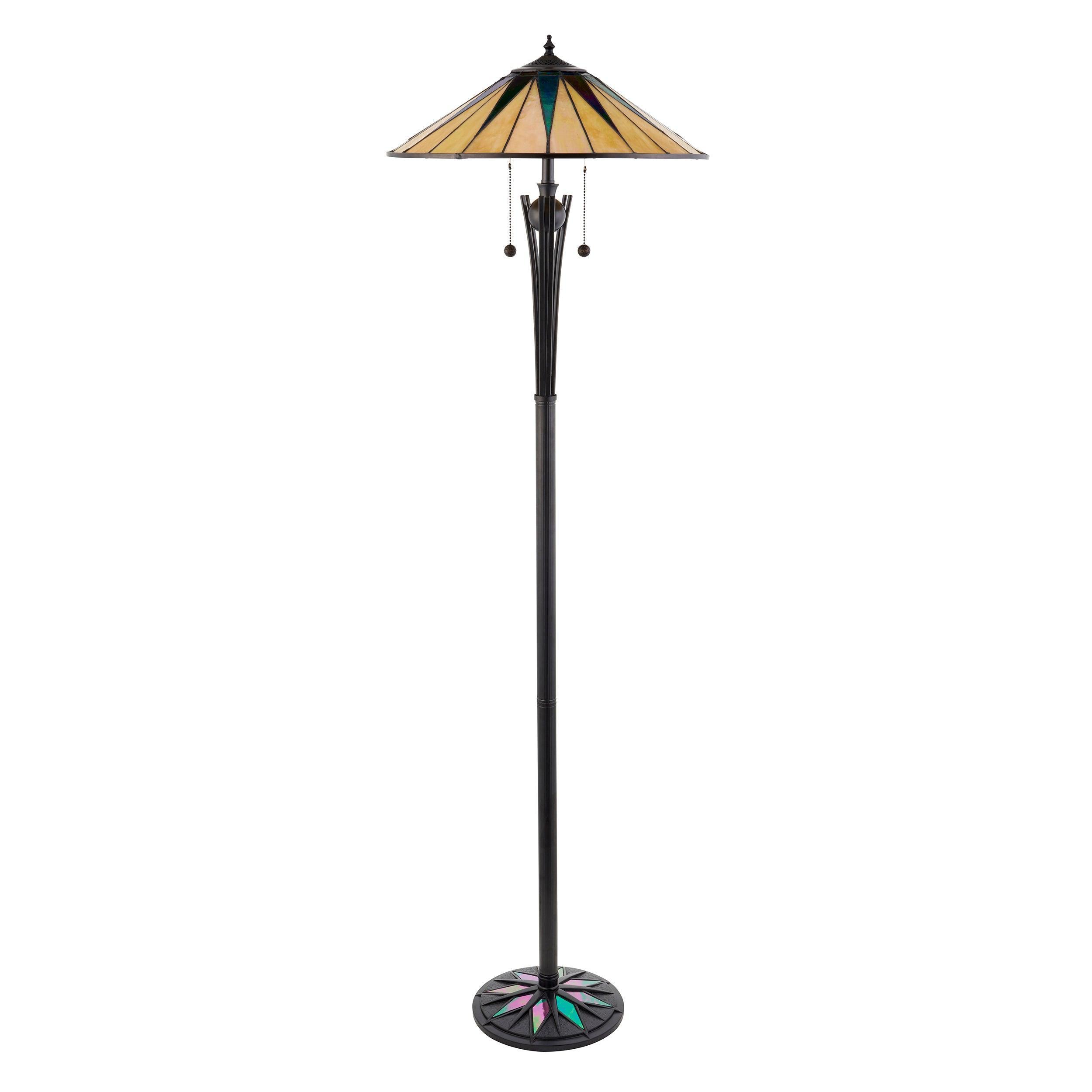 Lampada da Terra Tiffany Dark Star Interiors 1900