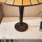 Interiors 1900 Lampada da Tavolo Tiffany 2 Luci Dark Star