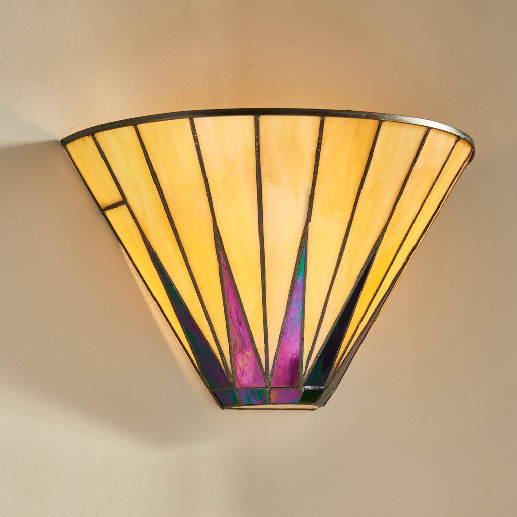 Interiors 1900 Dark Star Tiffany Wall Light